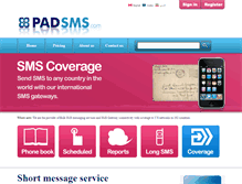 Tablet Screenshot of padsms.net